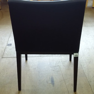 【店舗同時販売中】　CRES　クレス　パブリック　マロウ　アームチェア4脚セット　黒　合皮