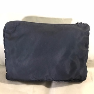 PRADA プラダ ネイビーナイロン でかポーチ クラッチバッグ