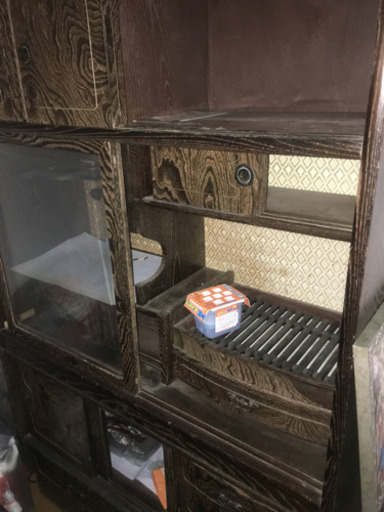 茶箪笥昭和レトロ交渉中 しお 静岡の収納家具 食器棚 キッチン収納 の中古あげます 譲ります ジモティーで不用品の処分
