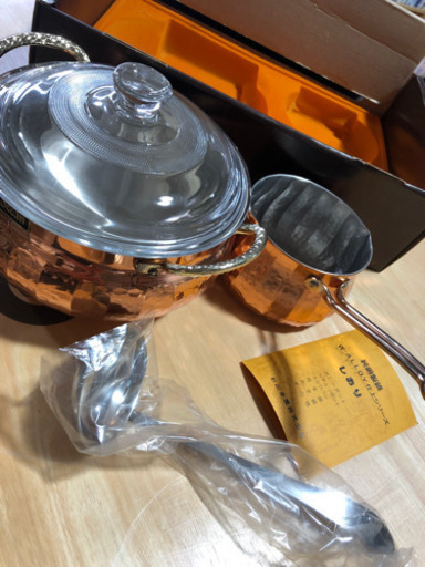 オススメ‼︎   純銅製鍋　現品限り‼︎   両手鍋　ミルクパン　セット