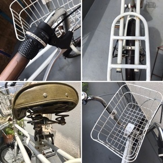 中古自転車 GRQ PICO 16x20インチ 自転車 6段ギア 後輪新品交換済み ホワイト 中古自転車 GRQ PICO 16x20インチ 自転車 6段ギア 後輪新品交換済み