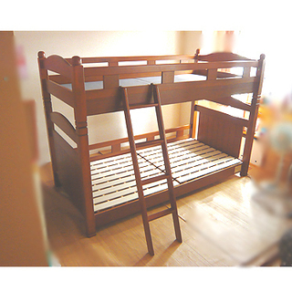 札幌 安い!【木製 二段ベッド】床板3種類付き 分解＆組立可能 ...