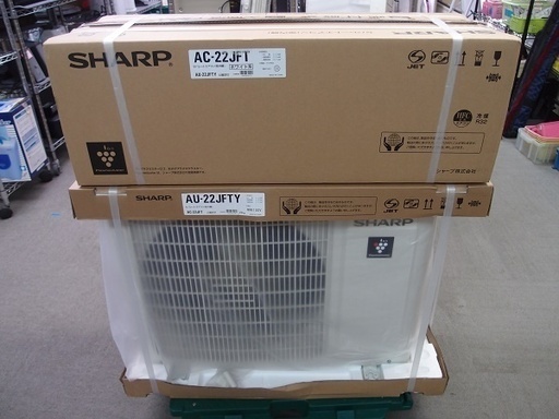 未使用品　SHARP　ルームエアコン　■AC-22JFT 室外機　AU-22JFTY■