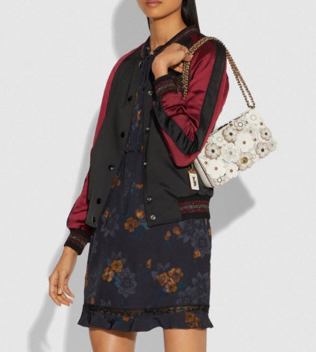 新品 COACH コーチ ティーローズ ディンキー ホワイト ショルダー