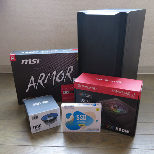 受付終了】☆極美品☆オフィス搭載 高性能ゲーミングPC RX580 SSD256GB