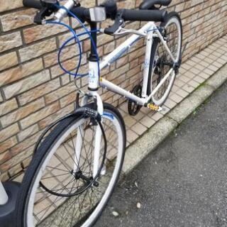 自転車引き取り中