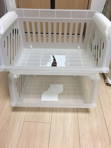 あげます 収納ケース 収納ボックス 2個セット 1個当たりの寸法 幅約39cm 高さ約21cm 重ねたときの下段空間 約奥行25cm 手 カイネウス 大森海岸のその他の中古あげます 譲ります ジモティーで不用品の処分