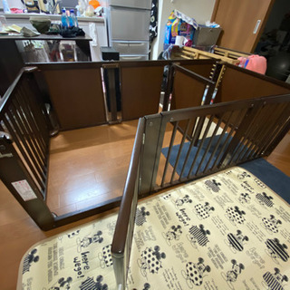 犬用ゲージ 木製 トイレ別