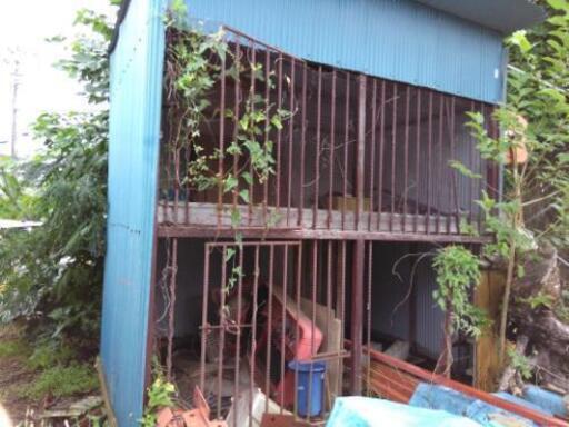 鉄骨　犬小屋　鳥小屋　大型動物飼育