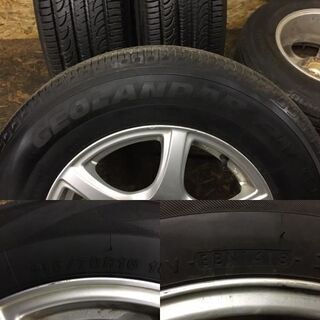 YOKOHAMA GEOLANDAR SUV 215/70R16】夏 4本【Weds Treffer 社外 16 