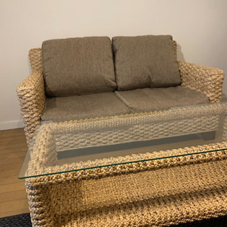 ウォーターヒヤシンス ソファーテーブルセット