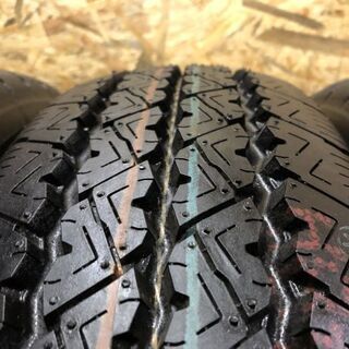 新車外し BS V-STEEL RIB 265 205/70R17.5 115/113L LT 17.5インチ トラックタイヤ 夏 6本 2020年 トヨエース ダイナ デュトロ等　(TG347) クレジットカード QR決済可能