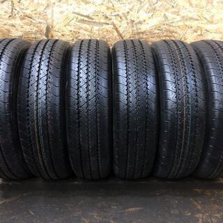 新車外し BS V-STEEL RIB 265 205/70R17.5 115/113L LT 17.5インチ トラックタイヤ 夏 6本 2020年 トヨエース ダイナ デュトロ等　(TG347) クレジットカード QR決済可能