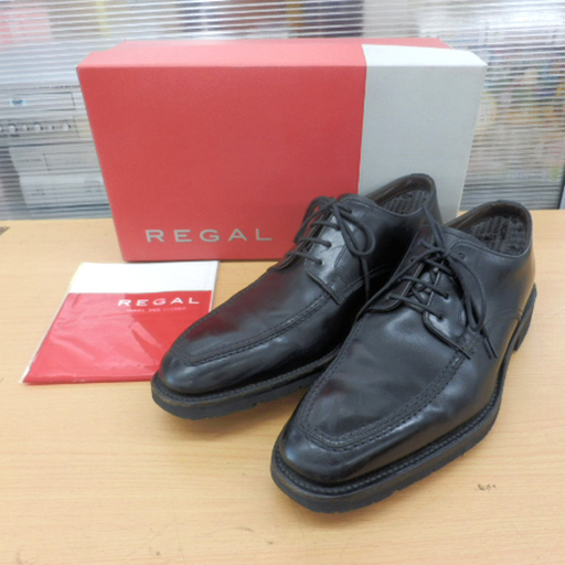 ▶ビジネスシューズ 24.5cm リーガル 24 1/2 メンズ GORE TEX ブラック 黒 革靴 日本製 REGAL ペイペイ対応 札幌市西区西野