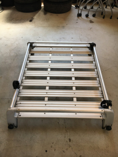 現状品 カギ無 ルーフボックス ホワイト TERZO TEAM TERZO