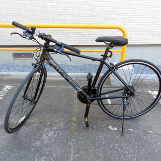700C クロスバイク 7×3切替 スタンド付き ブラック ☆ PayPay(ペイペイ)決済可能 ☆ 札幌市 北区 屯田 