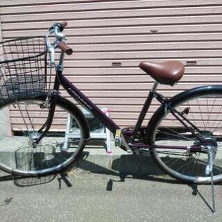 決まりました！札幌市内配達無料。中古折りたたみ自転車ワインカラー。 決まりました！札幌市内配達無料。中古折りたたみ自転車ワインカラー。