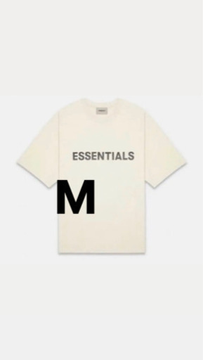 fear of god essentials Tシャツ Mサイズ　クリームtee