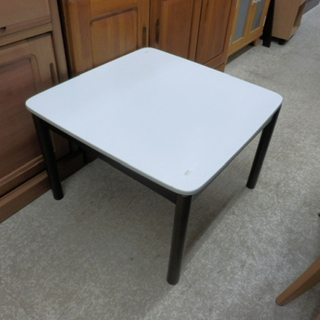 こたつ テーブル 座卓 ローテーブル 天板白 正方形 ペイペイ対...