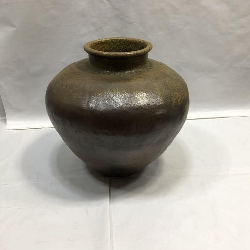 越前焼 大壺 直径64cm 高さ53cm つぼ 大型 国成窯 前田義郎作  オブジェ ディスプレイ 置物 C