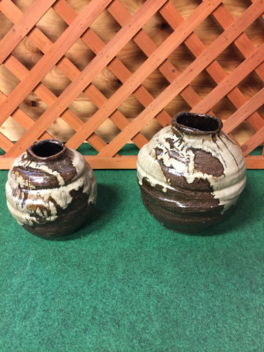 古美術 壺 ２つセット 作者名あり