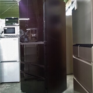 R1643) 東芝 6ドア GR-H560FV(ZM) 555L ガラストップ 自動製氷 2014年製! 冷蔵庫 店頭取引大歓迎♪ R1643) 東芝 6ドア GR-H560FV(ZM) 555L ガラストップ 自動製氷 2014年