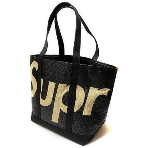 値下げ】supreme シュプリーム Raffiaトートバッグ ブラック バック
