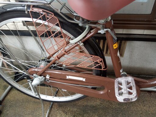 ☆3/20頃お渡し☆ 26インチ3段変速ママチャリ 前後自動点灯ライト