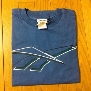 【新品】reebok メンズ　Tシャツ　L 胸囲90〜98 ブルー