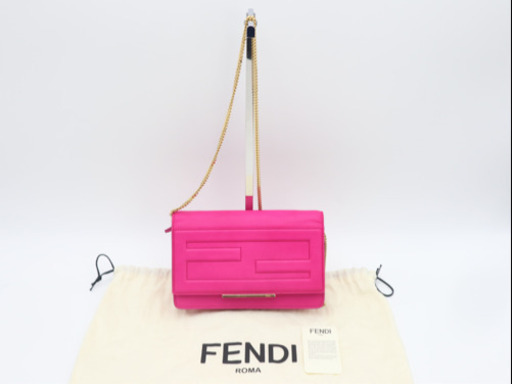 《FENDI/チェーンショルダーバッグ》8M0346-G9Y Aランク 極美品