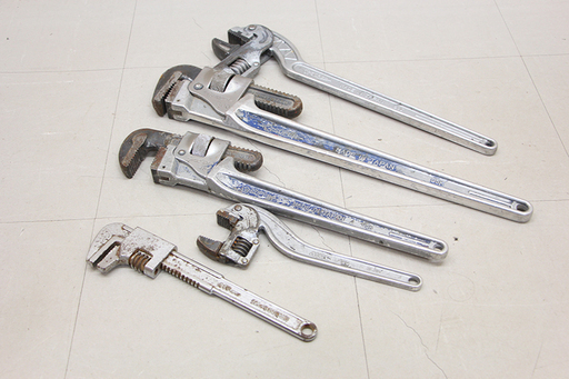 パイプレンチまとめて アルミ SUPER SANKI MCC コーナー 600mm 450mm 280mm 250mm(HD757wY)