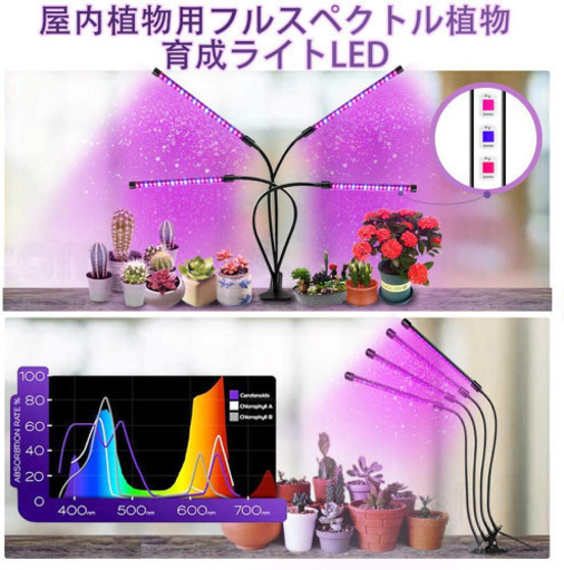 屋内植物用フルスペクトル植物育成ライトled 水耕栽培に適用 573 ぱらり 所沢の家具の中古あげます 譲ります ジモティーで不用品の処分