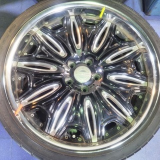 20インチ☆人気☆ワーク WORK  アルファード/レクサス/クラウン/マジェスタ/ヴェルファイア　 ラスターレ RUSTTERE（リム部キズ目立ちます）　日本製 245/35R20