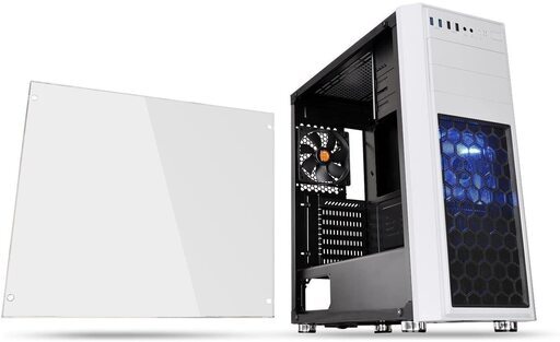 【新品未使用】PCケース　Thermaltake Versa H26 White ミドルタワー　Blu-rayドライブ\u0026カードリーダー新品付