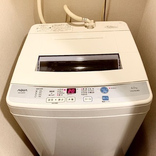アクア AQUA AQW-S60D 訳あり 2015年製 洗濯機 激安