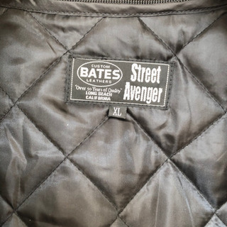 BATES メンズ バイク 白ジャケット