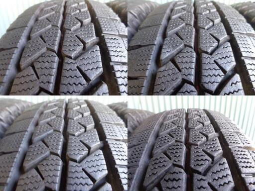 ブリヂストン BLIZZAK VL1 155/80R14 88/86N LT 4本 9.5分溝3本と9分溝