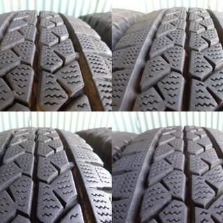 ブリヂストン BLIZZAK VL1 155/80R14 88/86N LT 4本 8～9分溝2本と7～8