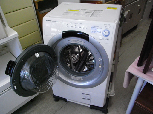 洗濯機 7.0kg 2016年製 シャープ ES-S7A-WL SHARP ホワイト ドラム式