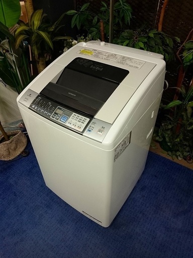 R1657) 日立 BW-D8PV 洗濯容量 8.0Kg 乾燥容量 4.5Kg 2013年製! 洗濯機
