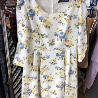 お買得‼︎   花柄　ワンピース　七分袖　オシャレ　ファッション