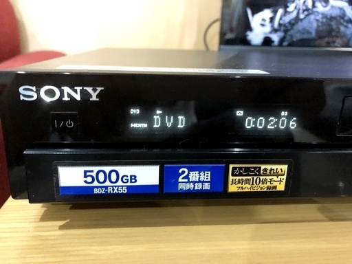 札幌近郊　送料無料　 TV＆レコーダーセット　SONY ブラビア 40V型デジタルハイビジョン液晶テレビ KDL-40HX800 　BDZ-RX55◆500GB