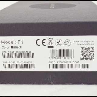 美品 UMIDIGI F1 ブラック 4GB/128GB DSDS SIMフリー スマホ 中古本体
