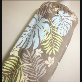 ご購入者様決定 ラップタオル 大人用 巻きタオル 茶色 ボタニカル