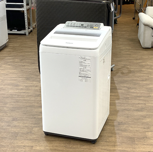(Y)北大前! 札幌 引取 札幌発!! 美品!! Panasonic/パナソニック 全自動電気洗濯機 NA-FA70H3 縦型洗濯機 2017年製 家庭用 洗濯容量7.0kg 状態良好!!
