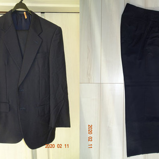 スーツ　紺　YA6