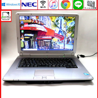 NEC メモリ4GB HDD160GB ノートパソコン/wifi/NECの画像