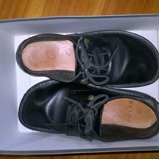 orsoo の黒の革靴 日本製