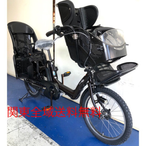 ヤマハ　パスキッスミニ　20インチ 3人乗り 8.7ah デジタル　ブラウン　電動自転車　電動アシスト