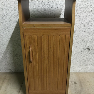 木製 電話台 収納棚 小物収納 幅34cm×奥行30cm×高さ77cm